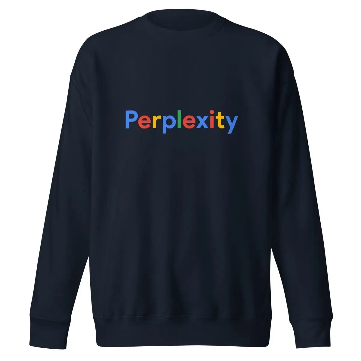 Premium Perplexity Search Logo Sweatshirt (unisex) - Navy Blazer / M