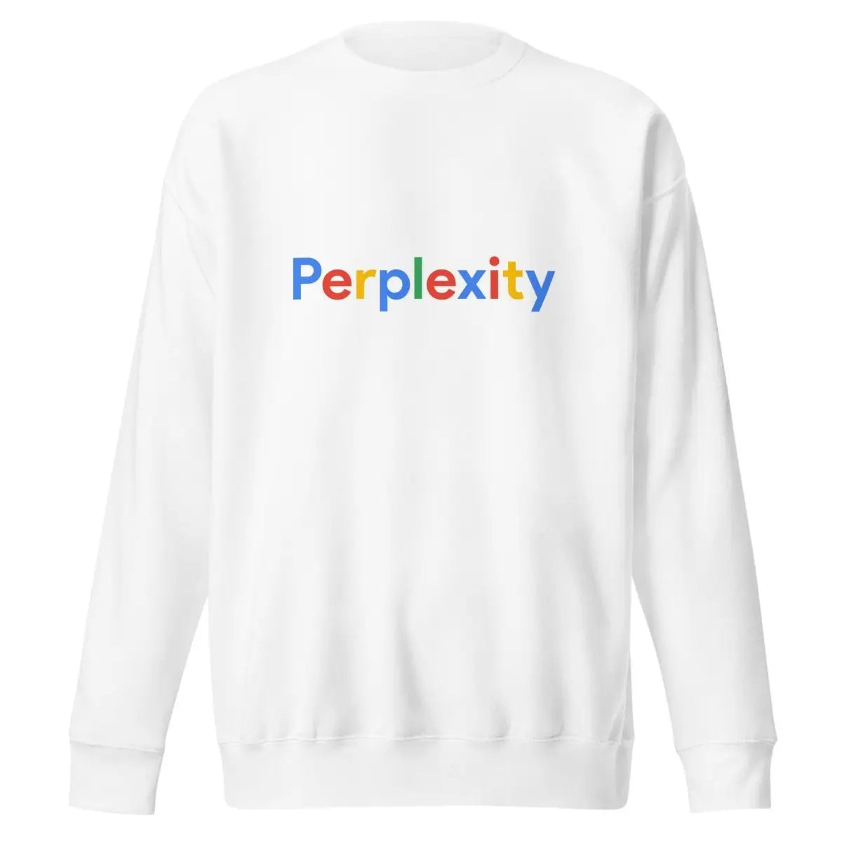 Premium Perplexity Search Logo Sweatshirt (unisex) - White / M