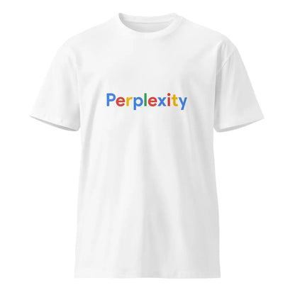 Premium Perplexity Search Logo T-Shirt (unisex) - White / M