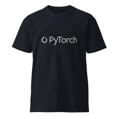 Premium PyTorch White Logo T-Shirt (unisex) - Navy / M