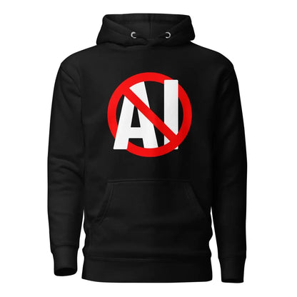 Premium Stop AI Hoodie (unisex) - Black / M