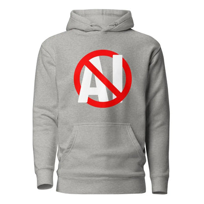 Premium Stop AI Hoodie (unisex) - Carbon Grey / M