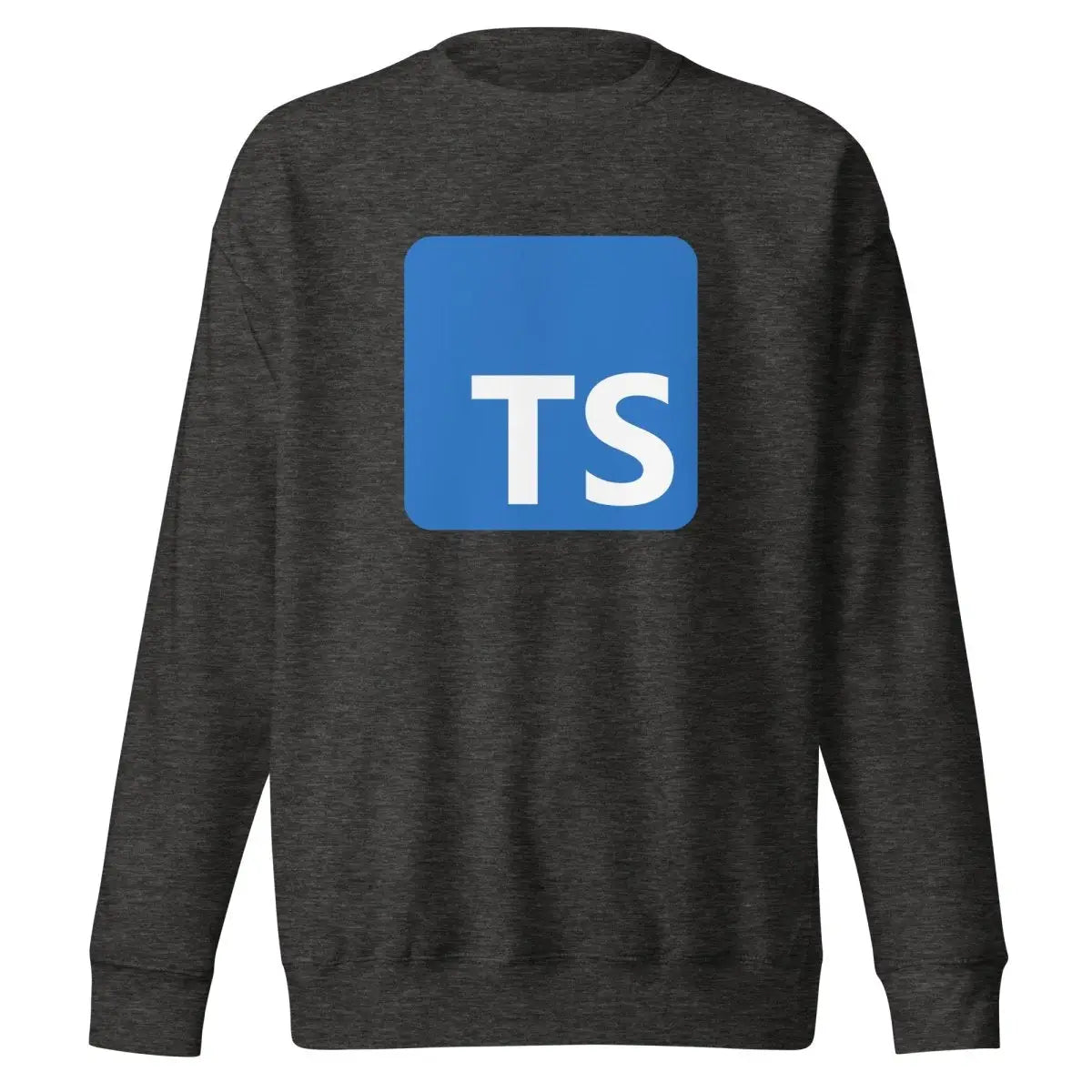 Premium TypeScript Logo Sweatshirt (unisex) - Charcoal Heather / M