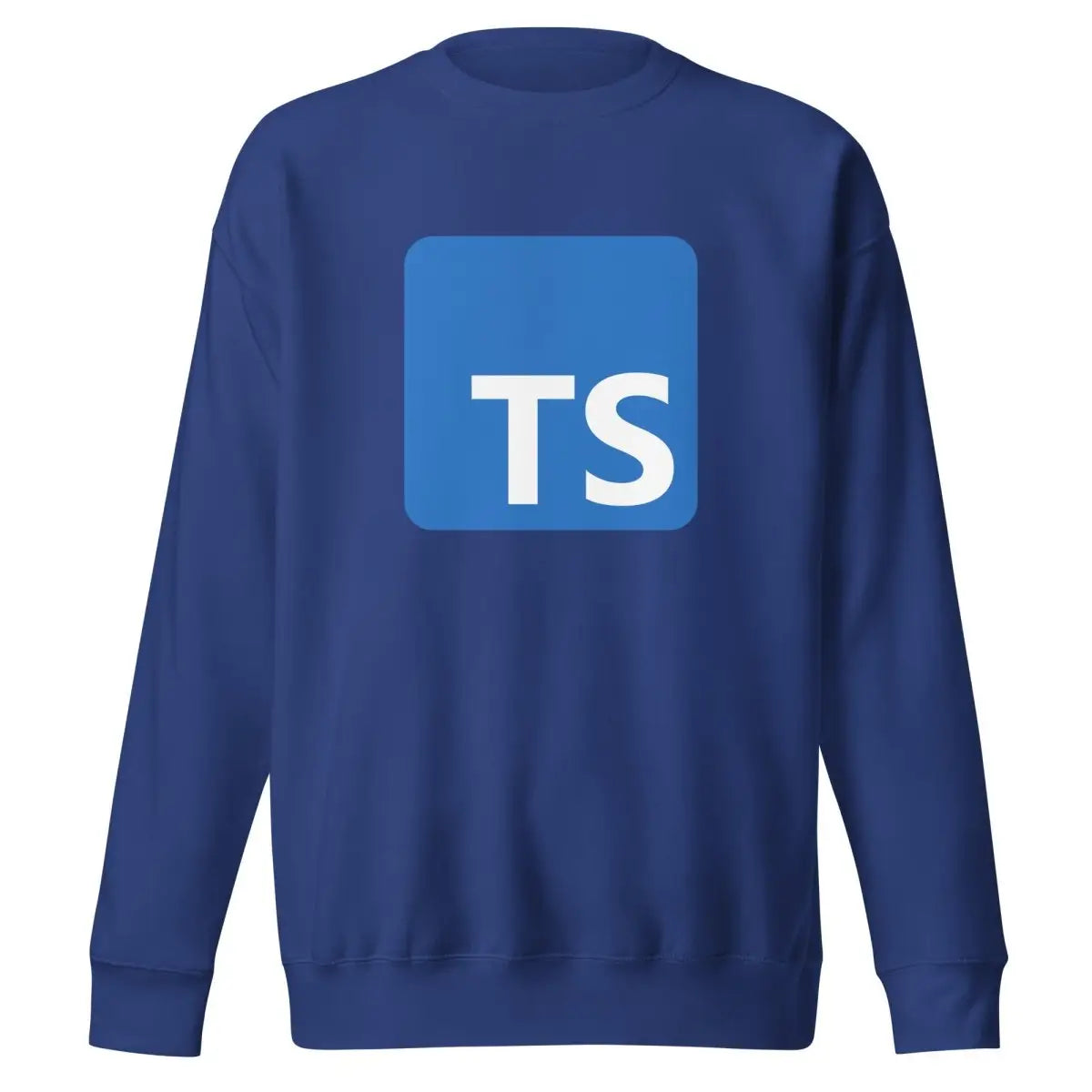 Premium TypeScript Logo Sweatshirt (unisex) - Team Royal / M