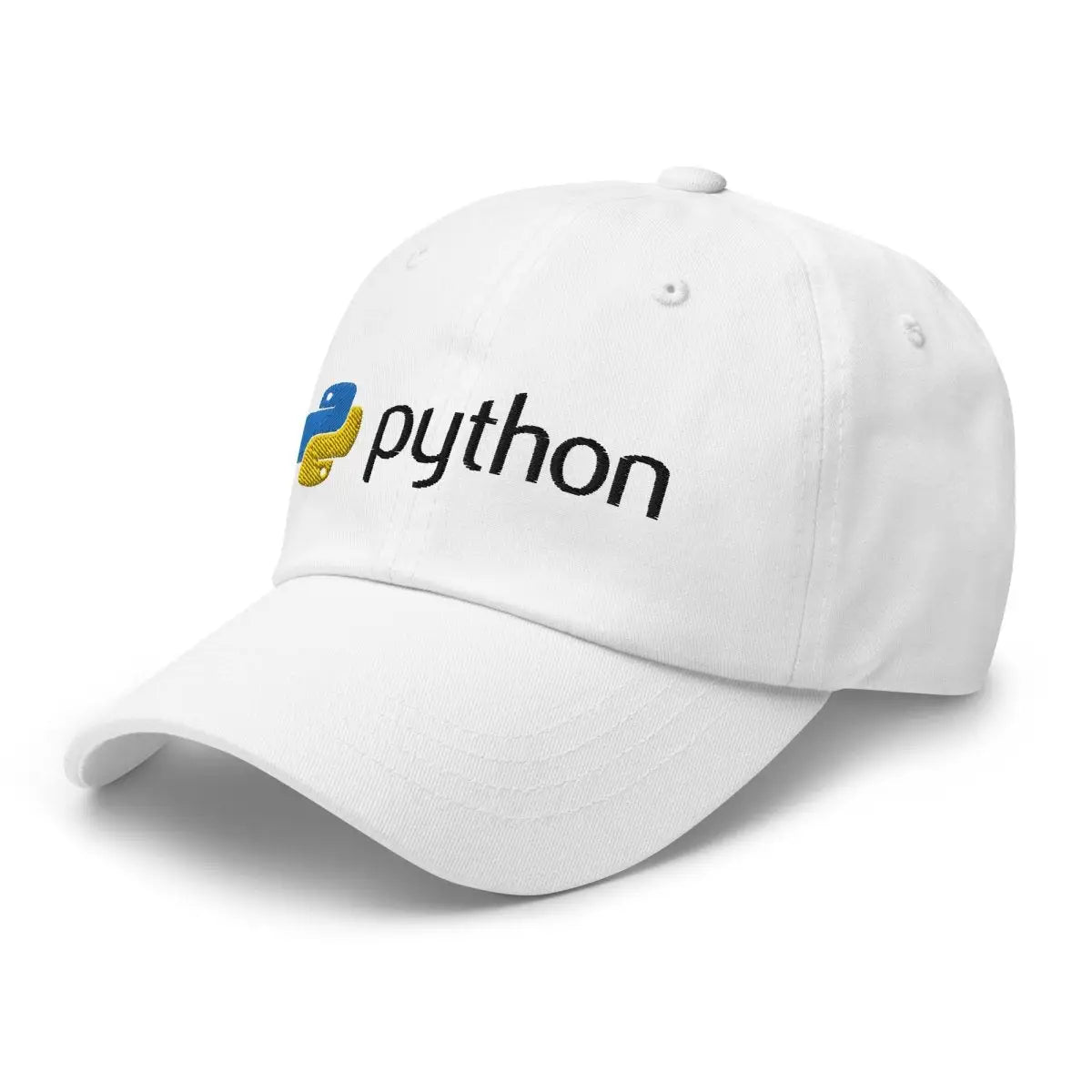 Python Black Logo Embroidered Cap