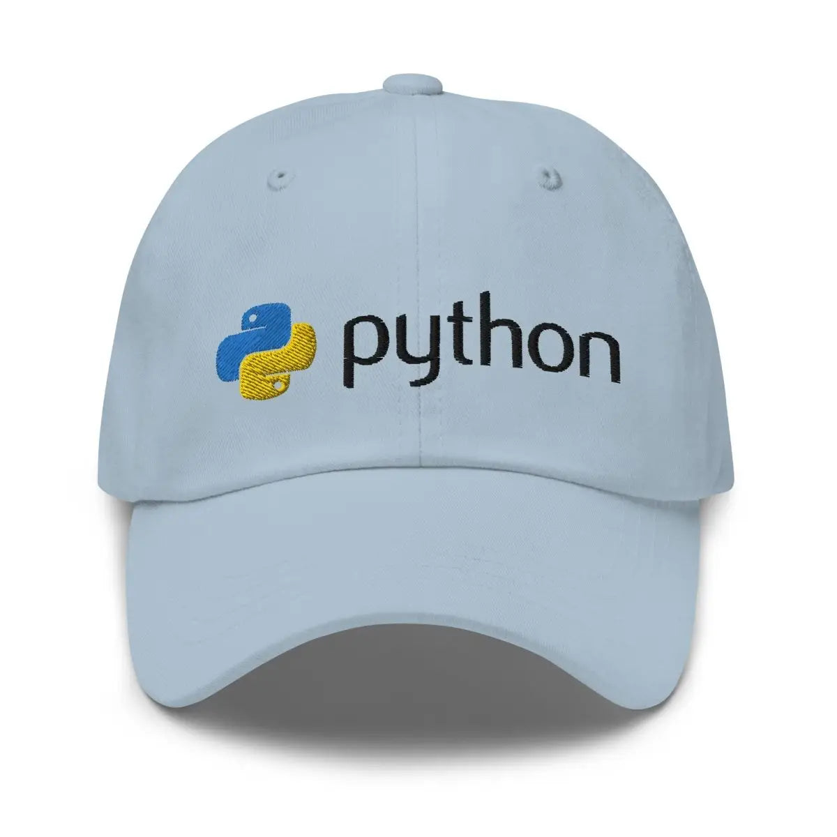 Python Black Logo Embroidered Cap - Light Blue