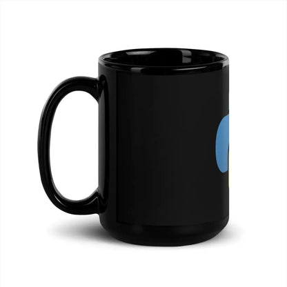 Python Icon Black Glossy Mug