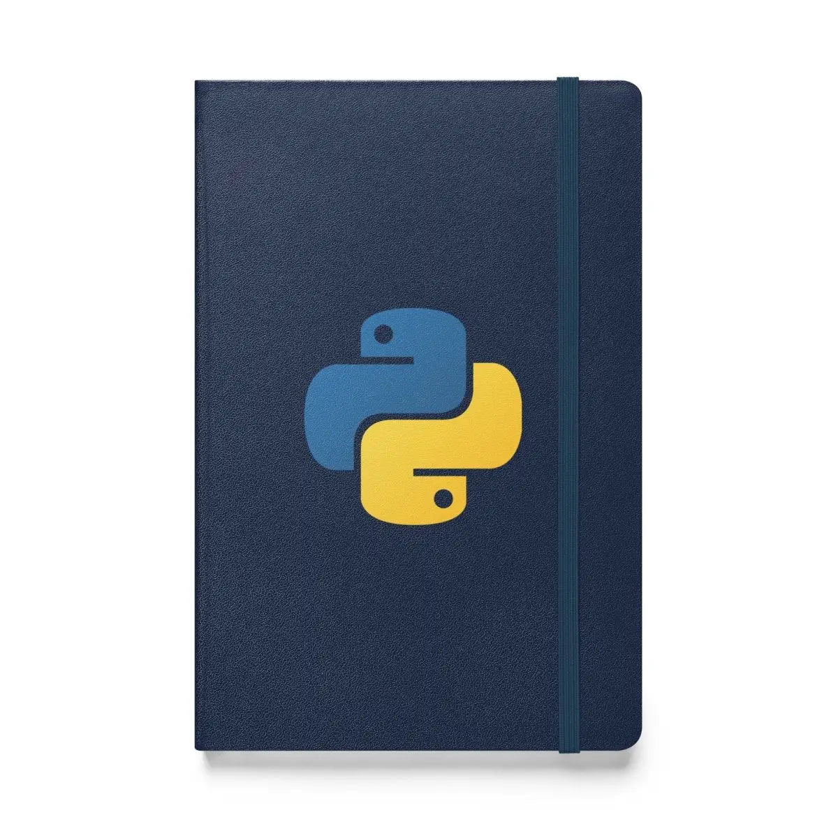 Python Icon Hardcover Bound Notebook - Navy