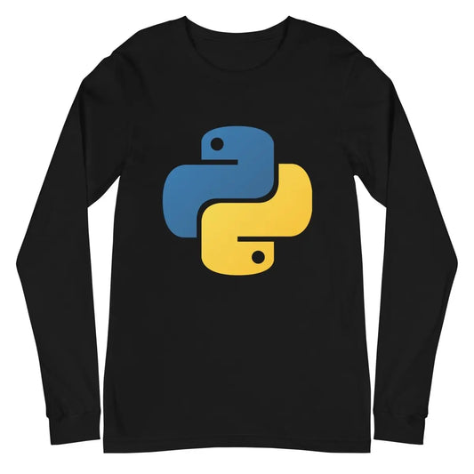 Python Icon Long Sleeve T-Shirt (unisex) - Black / M