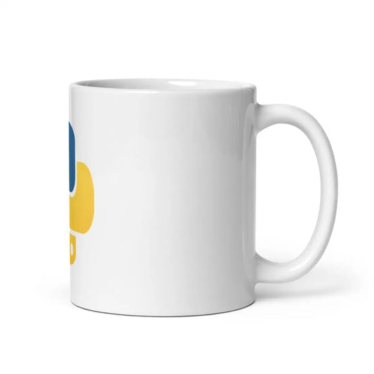 Python Icon on White Glossy Mug