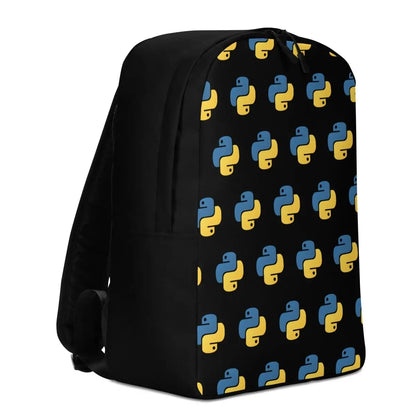 Python Icon Pattern Minimalist Backpack