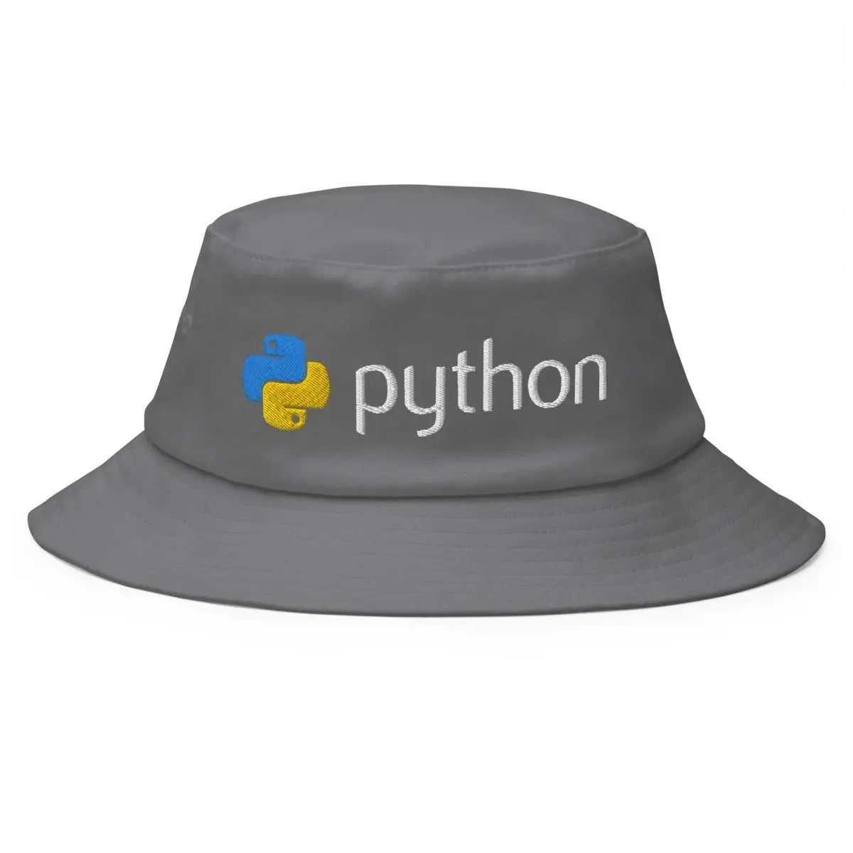 Python Logo Embroidered Bucket Hat - Grey