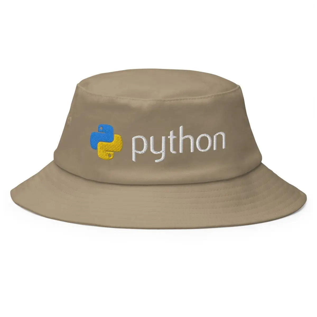 Python Logo Embroidered Bucket Hat - Khaki