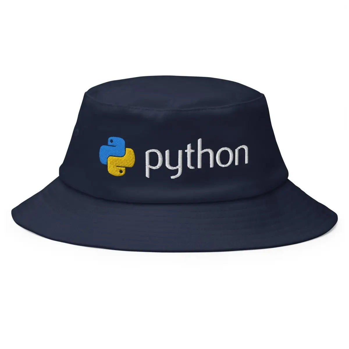 Python Logo Embroidered Bucket Hat - Navy