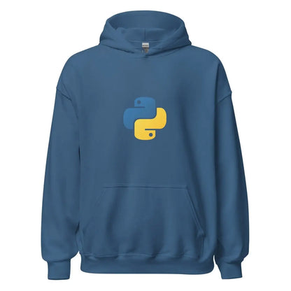 Python Small Icon Hoodie (unisex) - Indigo Blue / M