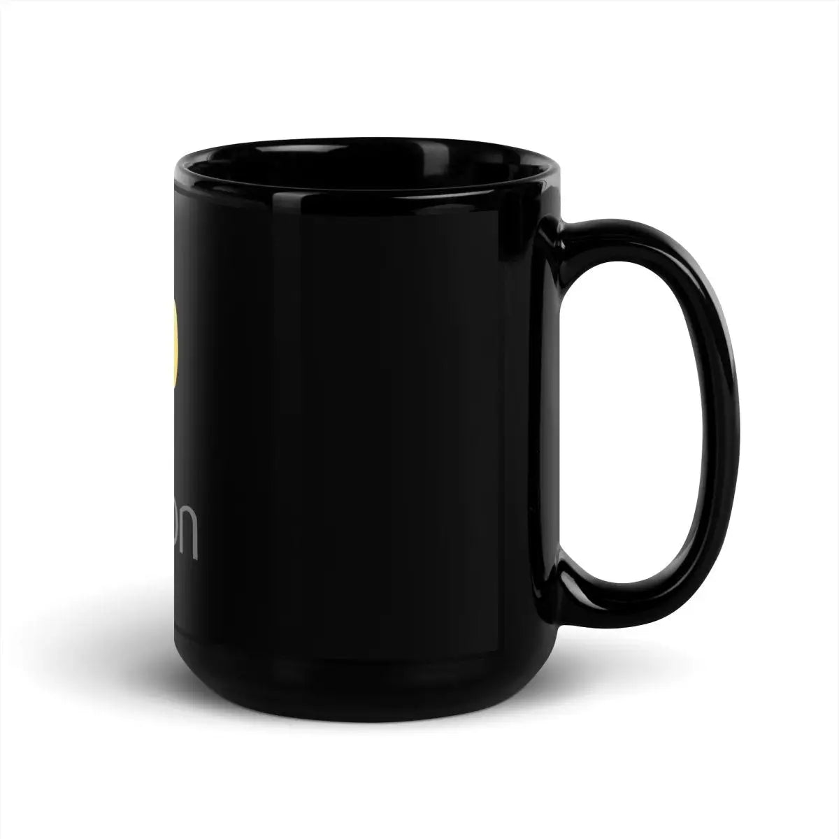 Python Stacked Logo Black Glossy Mug