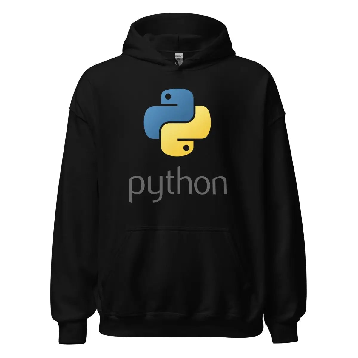 Python Stacked Logo Hoodie (unisex) - Black / M