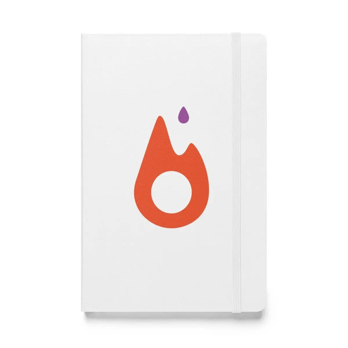 PyTorch Classic Icon Hardcover Bound Notebook - White