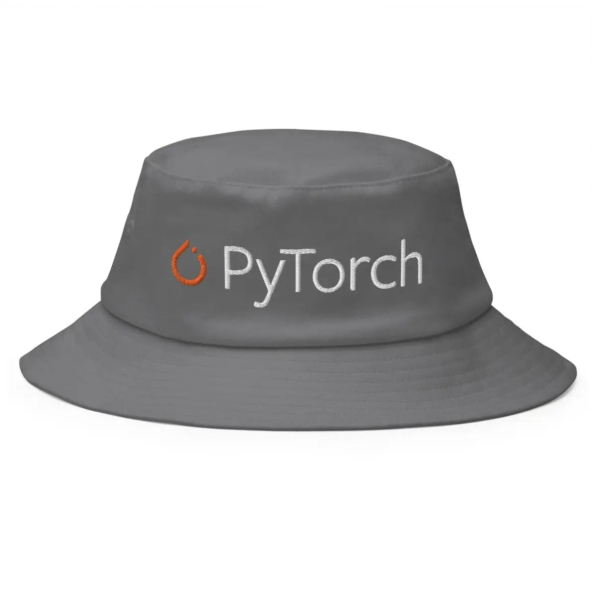 PyTorch Logo Embroidered Bucket Hat - Grey