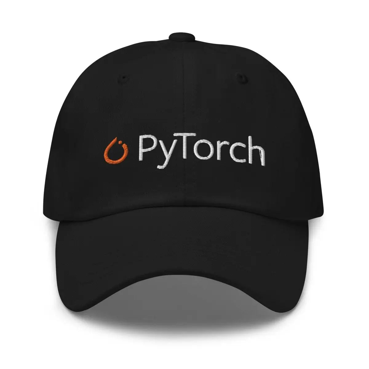 PyTorch Logo Embroidered Cap - Black