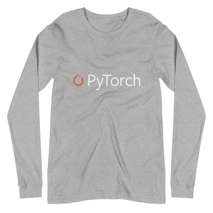 PyTorch Logo Long Sleeve T-Shirt (unisex) - Athletic Heather / M