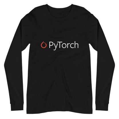 PyTorch Logo Long Sleeve T-Shirt (unisex) - Black / M