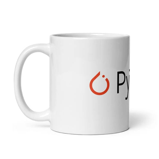 PyTorch Logo on White Glossy Mug