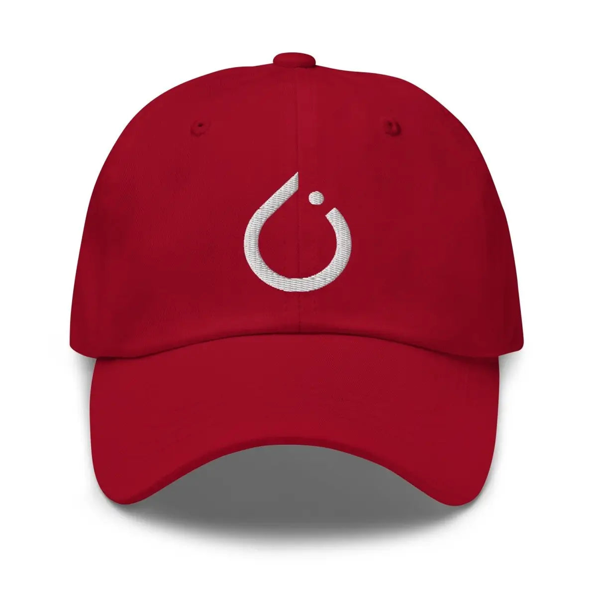 PyTorch White Icon Embroidered Cap - Cranberry