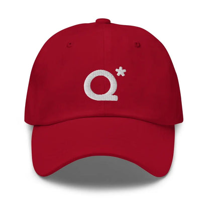 Q* (Q-Star) Embroidered Cap 1 - Cranberry