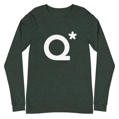 Q* (Q-Star) Long Sleeve T-Shirt (unisex) - Heather Forest / M