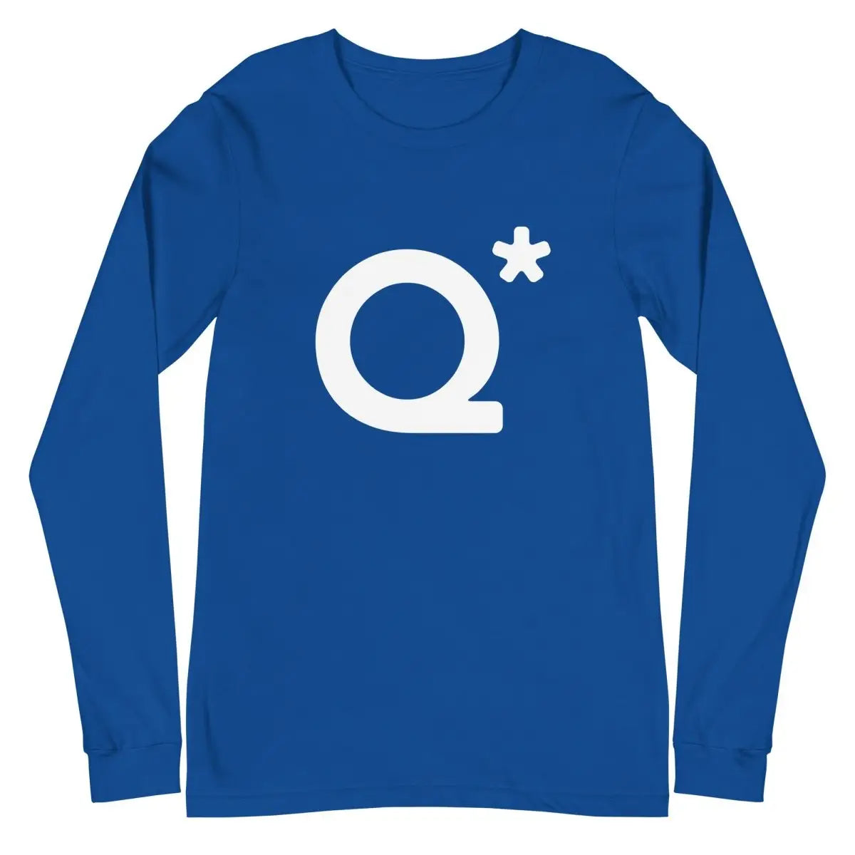 Q* (Q-Star) Long Sleeve T-Shirt (unisex) - True Royal / M