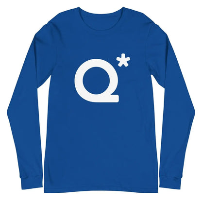 Q* (Q-Star) Long Sleeve T-Shirt (unisex) - True Royal / M