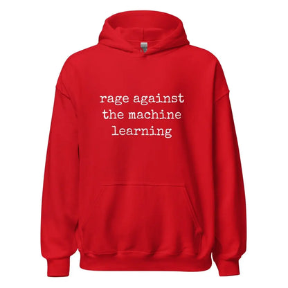 rage against the machine learning Hoodie (unisex) - Red / M