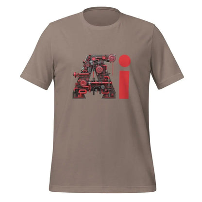 Red Ai Engine T-Shirt (unisex) - Pebble / M