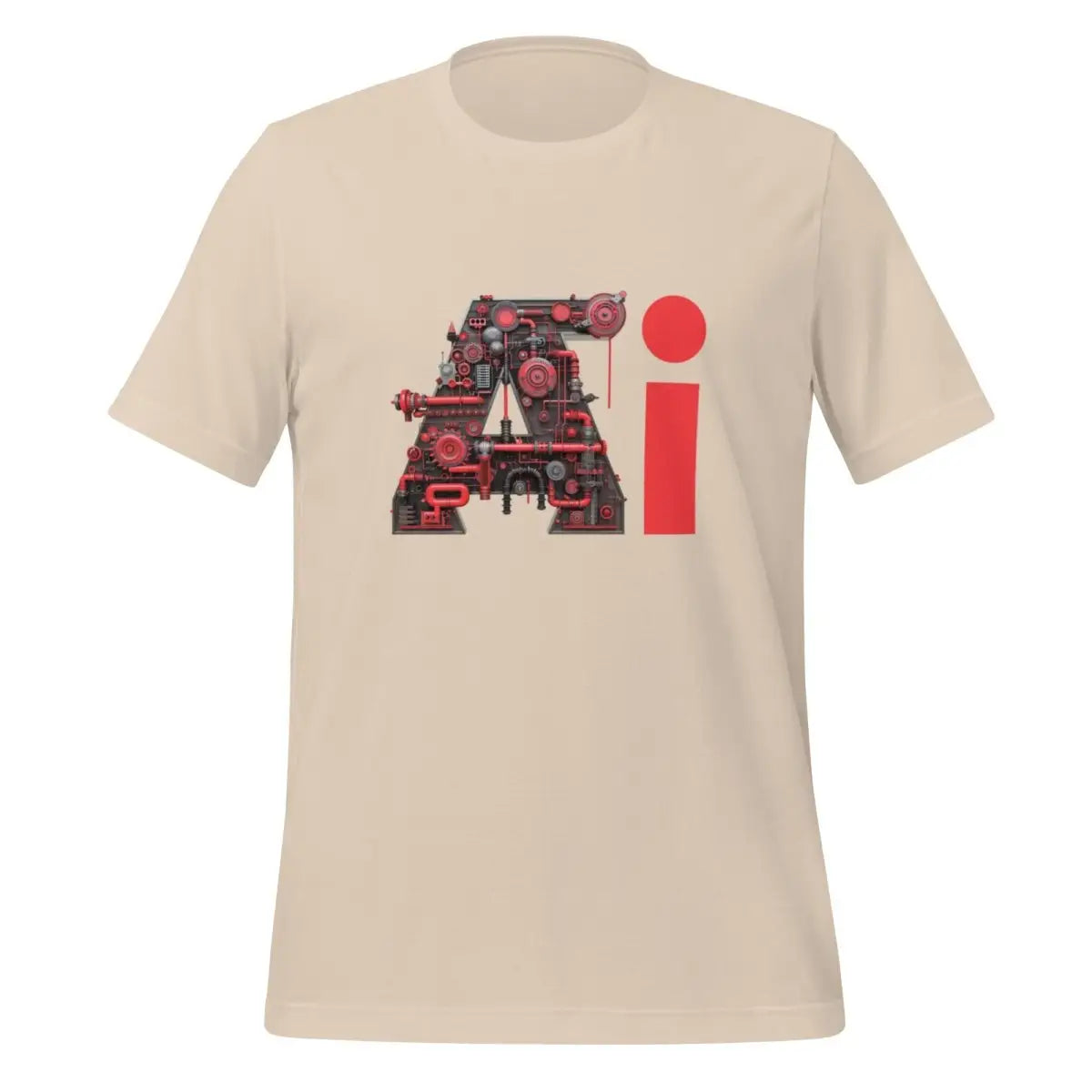 Red Ai Engine T-Shirt (unisex) - Soft Cream / M