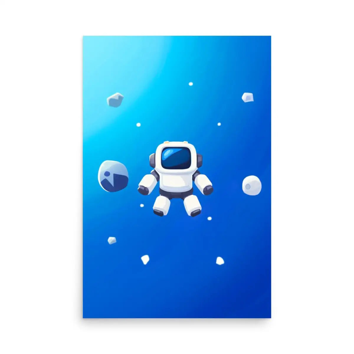 Robot Floating in Space Poster (children) - 24″×36″