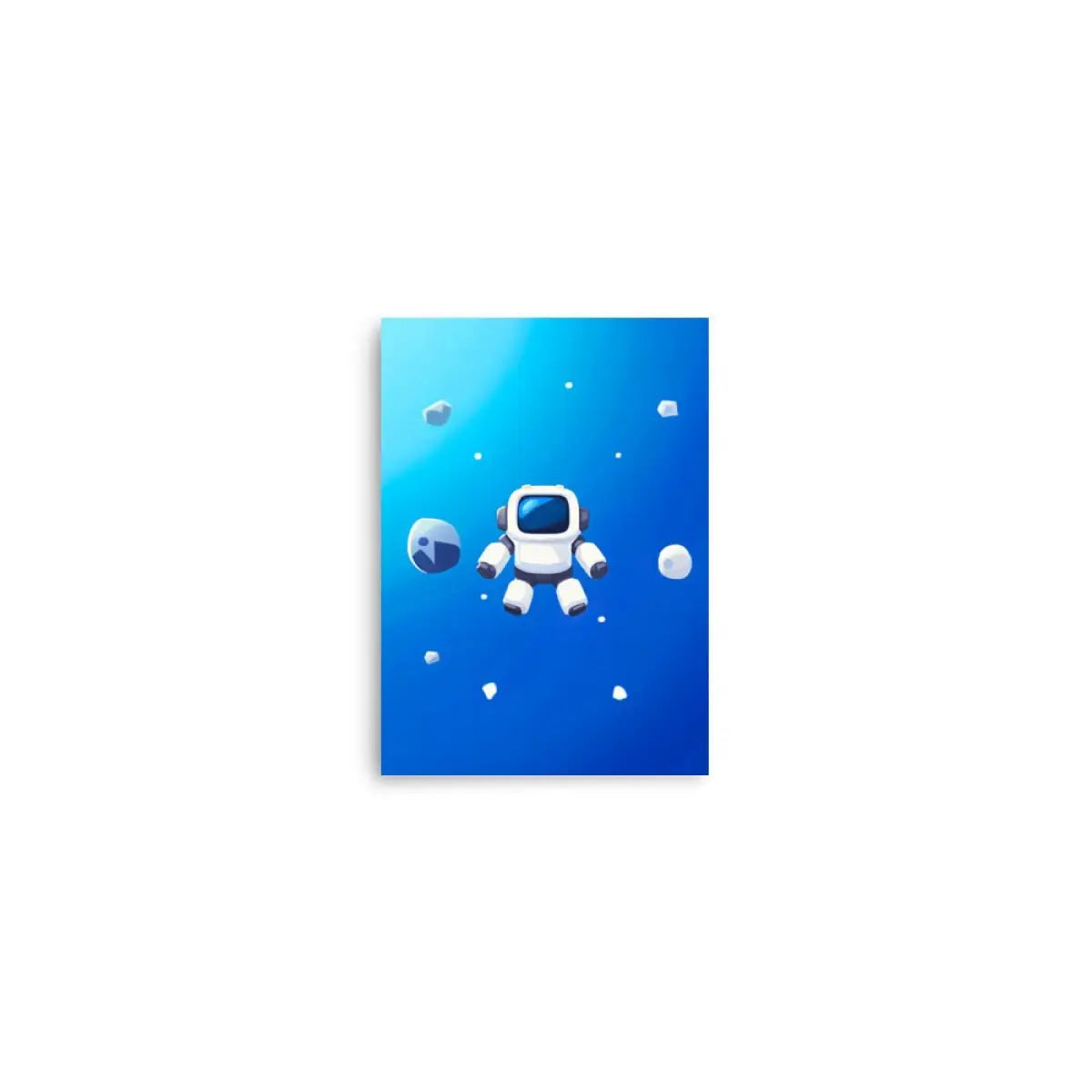 Robot Floating in Space Poster (children) - 5″×7″