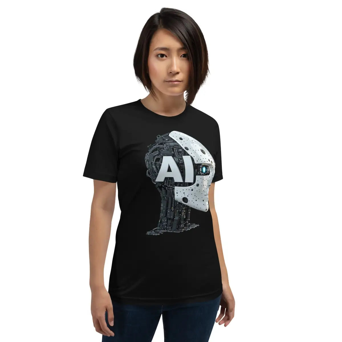 AI Robot Head T-Shirt (unisex)