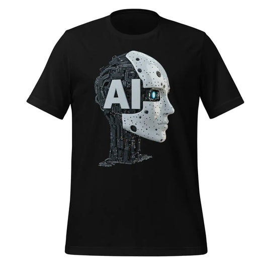 The Ai Robot Head T-shirt (unisex) Black / m.