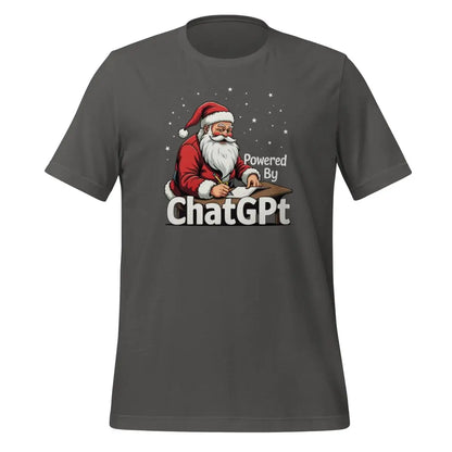 Santa is Powered by ChatGPT T-Shirt (unisex) - Asphalt / M