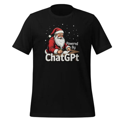 Santa is Powered by ChatGPT T-Shirt (unisex) - Black / M