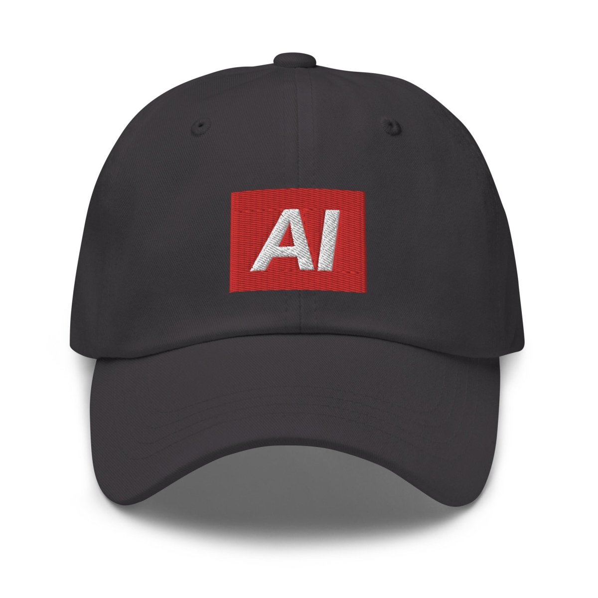 AI Sign Embroidered Cap - Dark Grey - AI Store