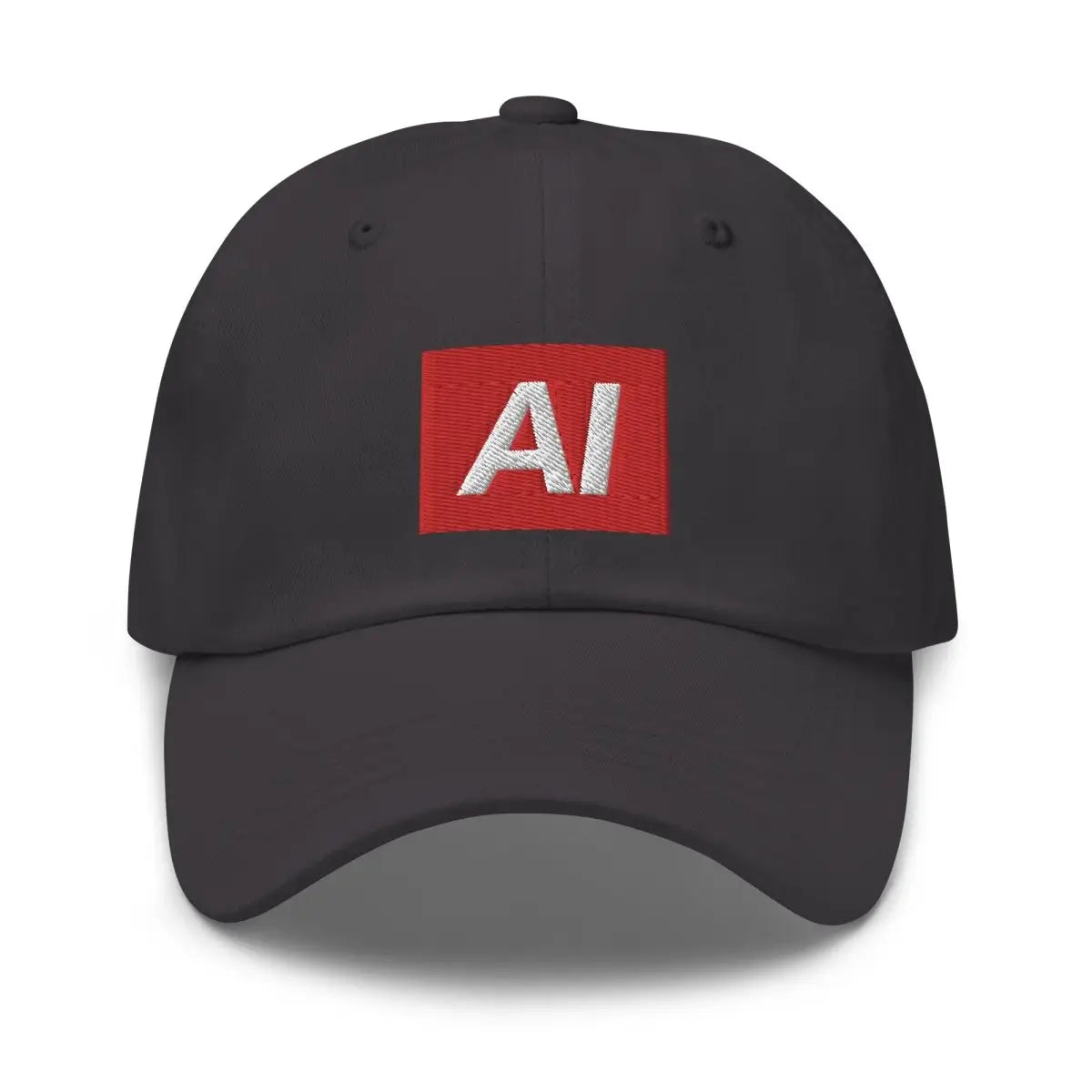 AI Sign Embroidered Cap - Dark Grey