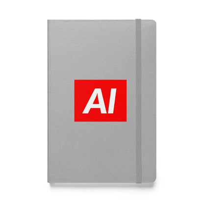 AI Sign Hardcover Bound Notebook - Silver