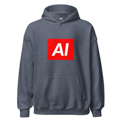 AI Sign Hoodie (unisex) - Heather Sport Dark Navy - AI Store