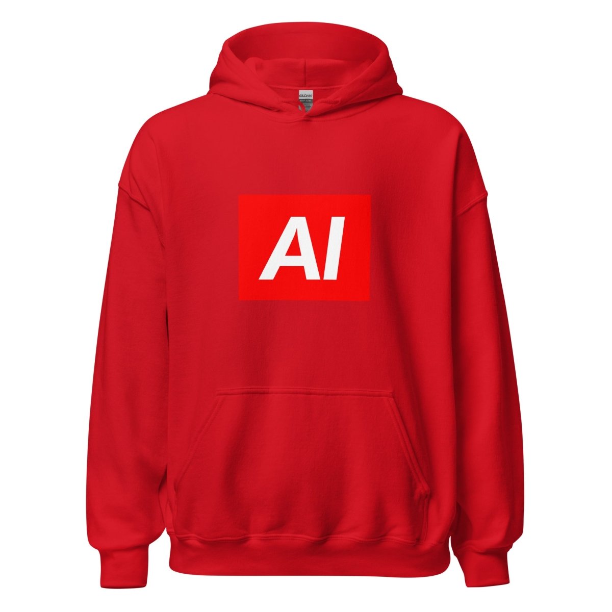 AI Sign Hoodie (unisex) - Red - AI Store