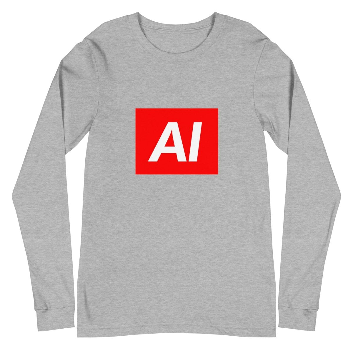 AI Sign Long Sleeve T-Shirt (unisex) - Athletic Heather - AI Store