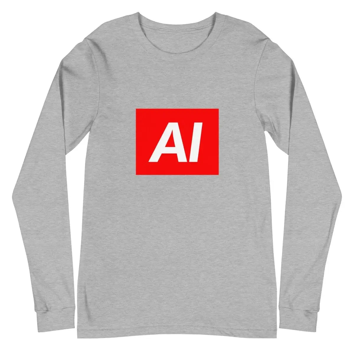 AI Sign Long Sleeve T-Shirt (unisex) - Athletic Heather / M