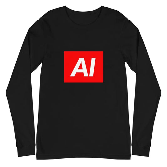 AI Sign Long Sleeve T-Shirt (unisex) - Black / M