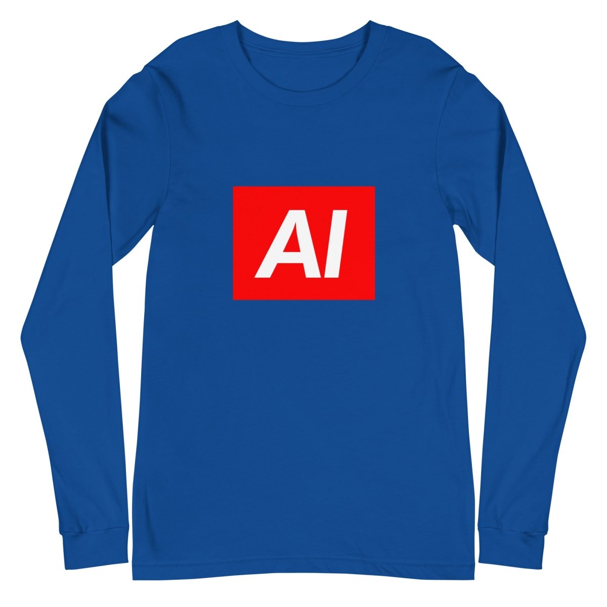 AI Sign Long Sleeve T-Shirt (unisex) - True Royal - AI Store